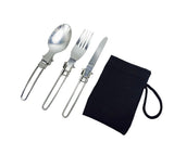 Cubiertos plegables compactos para camping y senderismo — imagen 3 de 4