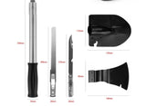Pala de camping 4 en 1 con sierra, cuchillo y hacha, incluye funda — imagen 3 de 4