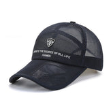 Gorra deportiva de malla transpirable en color azul — imagen 2 de 5