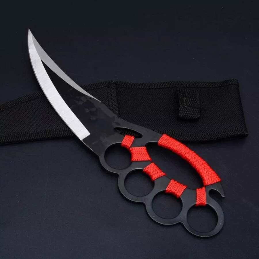 Cuchillo boxer compacto con protector para los dedos
