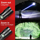 Linterna LED con luz COB trasera y función power bank para emergencias — imagen 5 de 6
