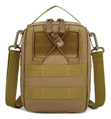 Mochila botiquín táctica con sistema molle en color caqui — imagen 1 de 4