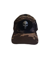 Gorra táctica lisa con bordado de calavera en color verde militar — imagen 6 de 10