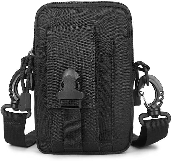 Bolsa con correa ajustable multiusos en caqui y negro