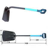 Pala plegable portátil con mango de aluminio extensible para exteriores — imagen 2 de 4