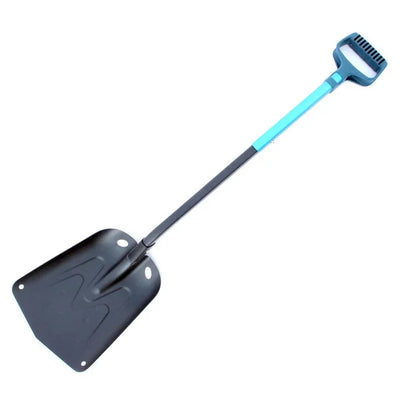 Pala plegable portátil con mango de aluminio extensible para exteriores
