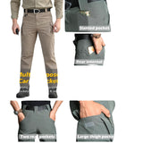 Pantalón elástico de nylon y spandex en caqui y negro — imagen 5 de 6