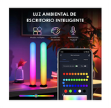 2 Barras De Luz Rgbic 25cm Con App Y Música Led