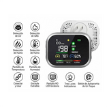 Detector De Gas Y Humo 6 En 1 Enchufable Para El Hogar