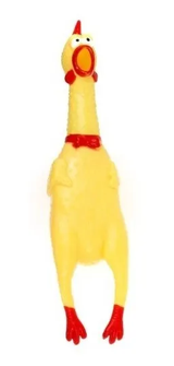 Pollo chillón de juguete de plástico de 16 cm que suena al apretarlo — imagen 4 de 4