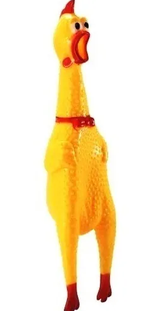 Pollo chillón de juguete de plástico de 16 cm que suena al apretarlo — imagen 3 de 4