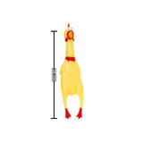 Pollo chillón de juguete de plástico de 16 cm que suena al apretarlo — imagen 2 de 4