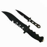 Cuchillo largo 2 en 1 con puñal secundario y funda incluida — imagen 5 de 8
