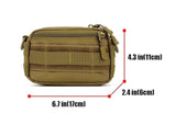 Bolsa mini multifunción con sistema MOLLE en negro, caqui y verde — imagen 4 de 7