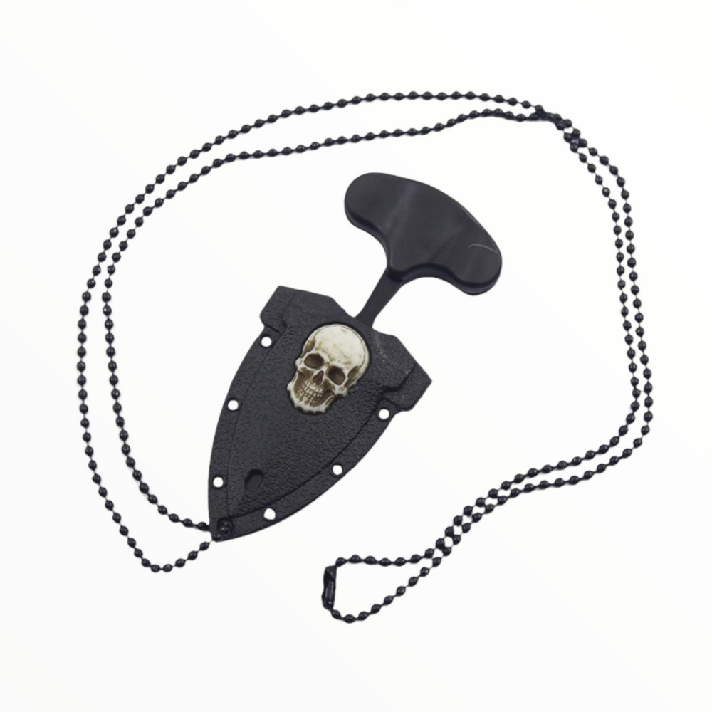 Mini daga con diseño de calavera y función quitatuercas