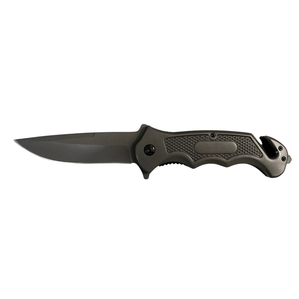 Cuchillo táctico plegable con función corta soga integrada