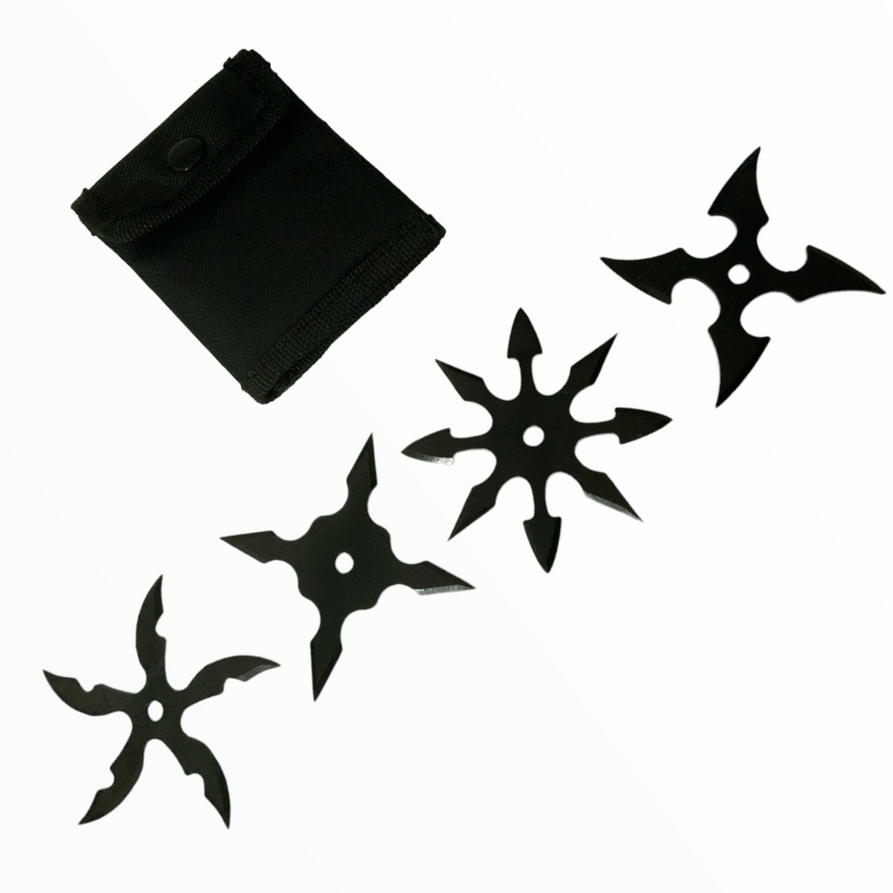 Kit de estrellas ninja de colección con funda incluida