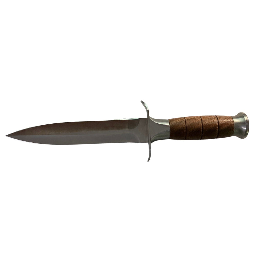 Cuchillo de hoja fija con doble filo y funda incluida