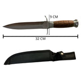 Cuchillo de hoja fija con doble filo y funda incluida — imagen 2 de 3