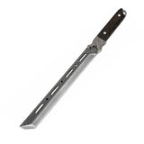 Cuchillo largo estilo tanto japonés de 45 cm con funda café — imagen 1 de 5