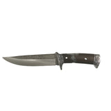 Cuchillo de 18 cm con mango grabado y funda con cubierta de madera — imagen 1 de 3