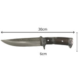 Cuchillo de 18 cm con mango grabado y funda con cubierta de madera — imagen 3 de 3