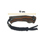 Navaja plegable táctica de acero inoxidable con corta soga y clip metálico — imagen 3 de 5