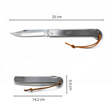 Navaja plegable compacta de 14.5 cm con correa de seguridad y mango ergonómico — imagen 4 de 7