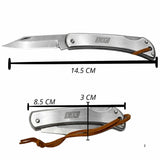 Navaja plegable compacta de 14.5 cm con correa de seguridad y mango ergonómico — imagen 2 de 7