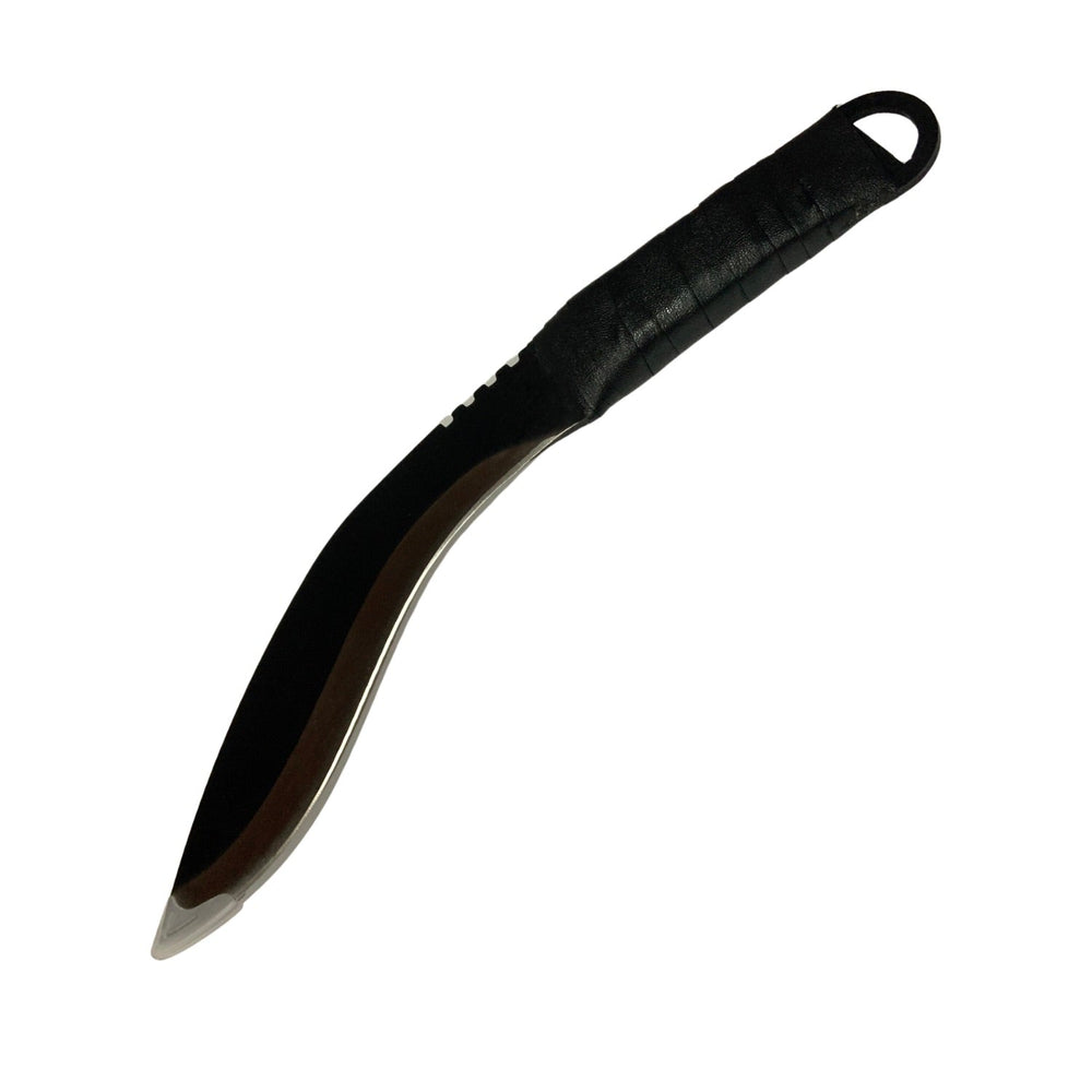 Machete curvo de 37 cm con mango antideslizante para jardinería y campismo