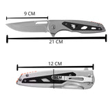 Navaja de bolsillo plegable con mango ergonómico y clip metálico — imagen 3 de 3