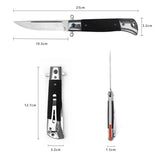 Navaja plegable con mango en fibra de carbono, clip reversible y sistema liner lock — imagen 3 de 3