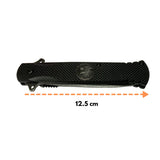 Navaja EDC con hoja negra de 9 cm y clip metálico lateral — imagen 3 de 3