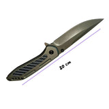 Navaja de apertura frontal OTF con hoja spear point y mango antideslizante — imagen 4 de 4