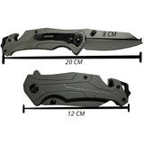 Navaja táctica plegable con cortacinturón y rompevidrios — imagen 2 de 2
