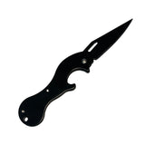 Navaja compacta con grabado decorativo y destapador integrado — imagen 3 de 4