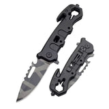 Navaja táctica plegable camuflada de 22 cm con clip — imagen 1 de 5