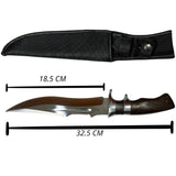Cuchillo bowie con guarda para el dedo y funda resistente — imagen 2 de 2