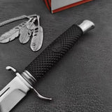 Cuchillo táctico militar compacto con hoja fija y funda — imagen 4 de 6