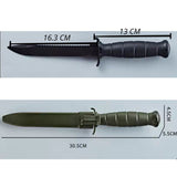 Cuchillo de supervivencia de 30.5 cm con hoja negra y funda con clip — imagen 4 de 4