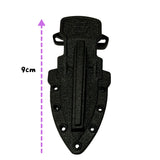 Mini daga de doble filo con clip y dije de calavera — imagen 3 de 4