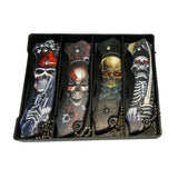 Set de 4 navajas plegables mini con relieve 3D, 16 cm abiertas y 9 cm cerradas — imagen 1 de 4