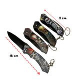 Set de 4 navajas plegables mini con relieve 3D, 16 cm abiertas y 9 cm cerradas — imagen 3 de 4