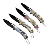 Set de 4 mini navajas plegables con grabados de fauna — imagen 2 de 4