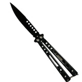 Navaja mariposa balisong con hoja de acero y cierre de seguridad — imagen 1 de 3