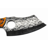 Cuchillo cleaver de hoja ancha decorada con funda protectora — imagen 2 de 6