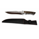 Cuchillo fijo bushcraft con guarda protectora y funda — imagen 2 de 3