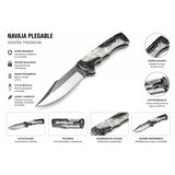 Navaja plegable premium con acabado tipo nácar y sistema de bloqueo de seguridad — imagen 4 de 4