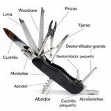 Navaja multiherramienta de 12 funciones para camping y supervivencia — imagen 3 de 4
