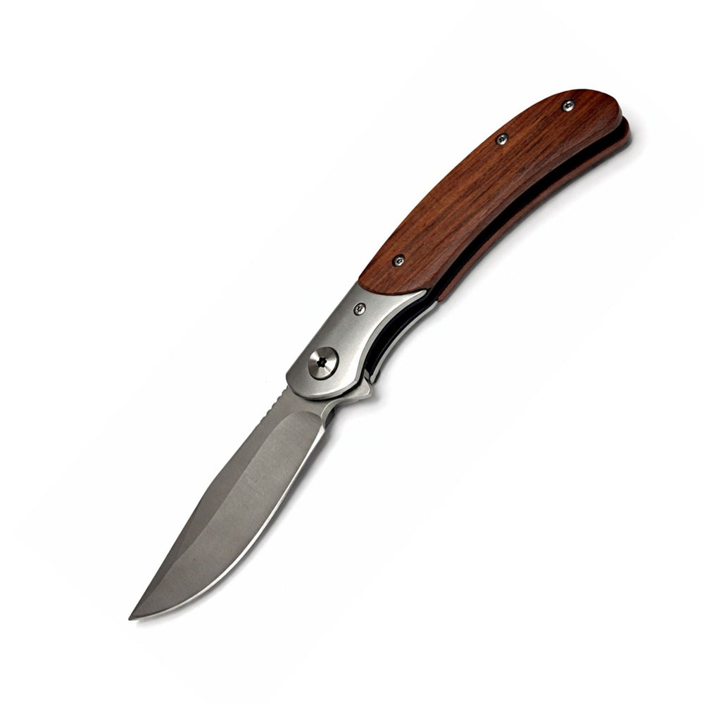 Navaja plegable de bolsillo con hoja de acero inoxidable y clip metálico